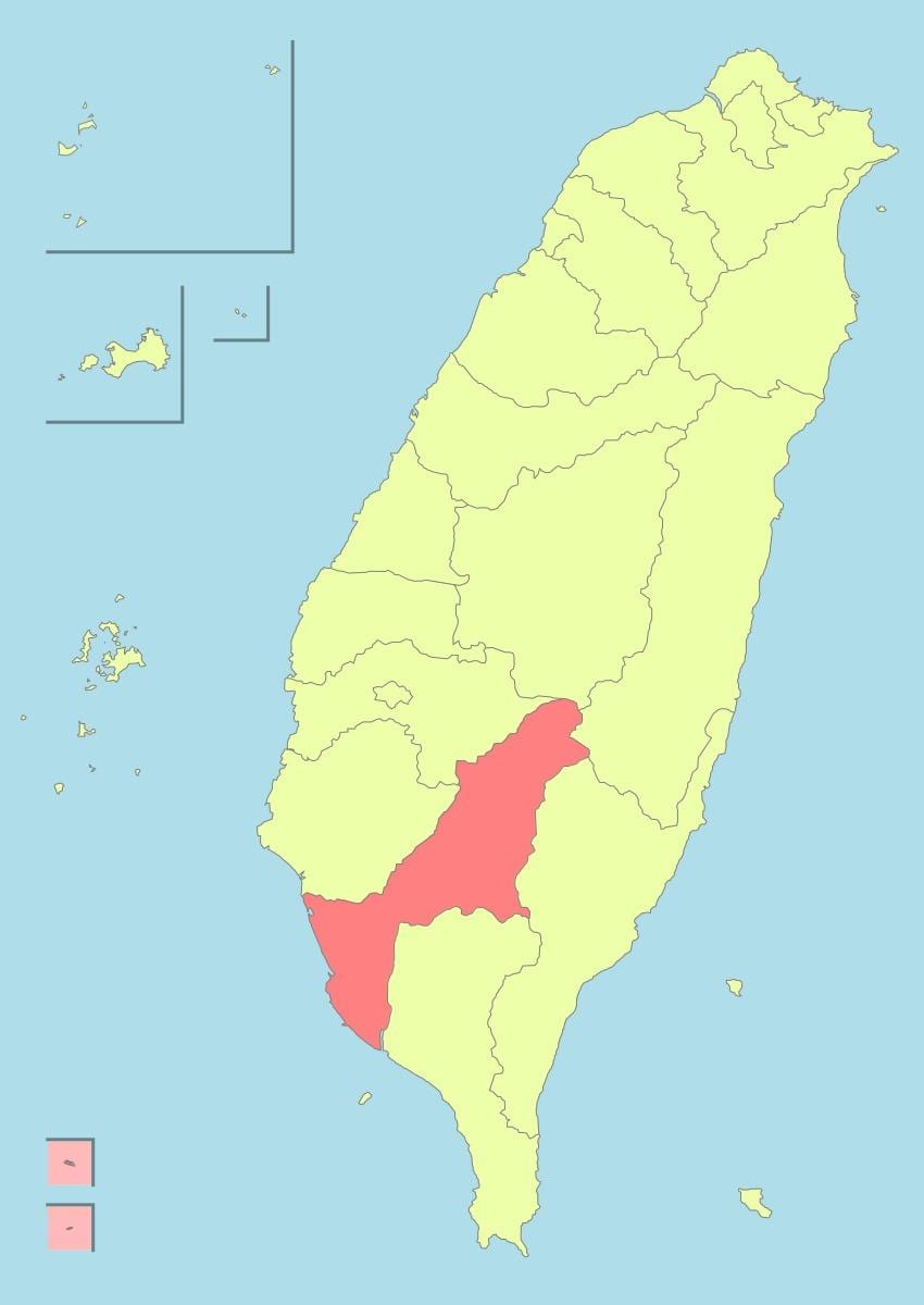 Քարտեզ kaohsiung, Թայվան