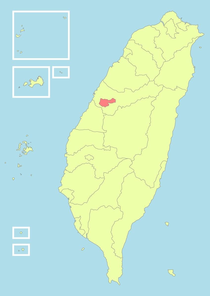 Քարտեզ taichung, Թայվան