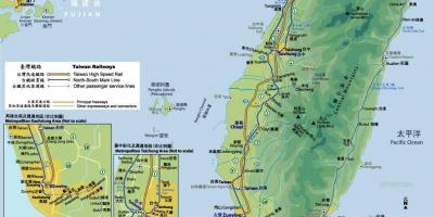 Երկաթուղային կայարանը քարտեզի Թայվան